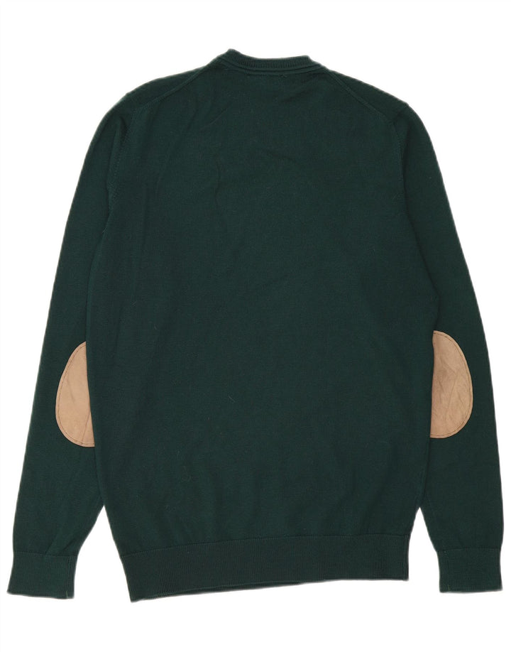 Lacoste Mens Crew Neck Jumper Pull Taille 4 Laine Vert Moyen