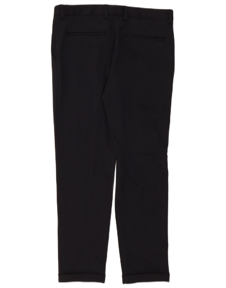 Zara Pantalon Chino Slim Homme EU 40 Medium W31 L29 Bleu Marine Polyester