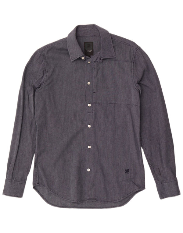 G-Star Chemise Homme Bleu Marine Moyen Géométrique Coton