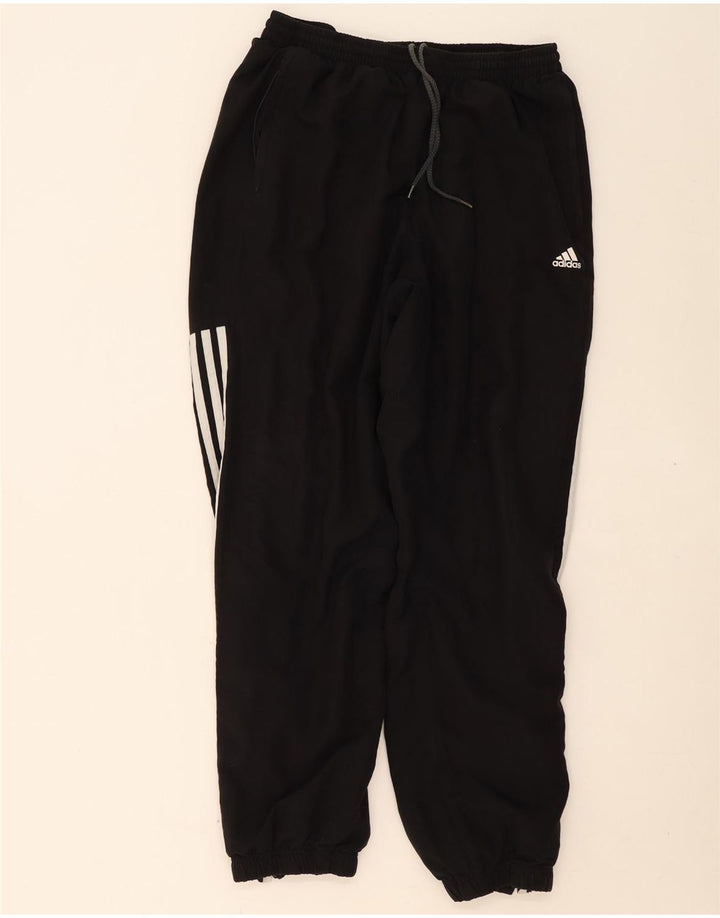 ADIDAS Mens Tracksuit Trousers Joggers Medium  Black Vintage Adidas and Second-Hand Adidas from Messina Hembry 