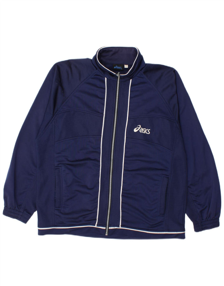 Asics Veste de survêtement pour homme Petit Bleu marine