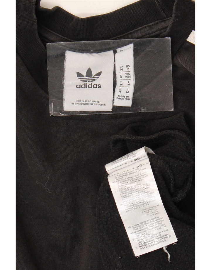 Adidas Sweat-shirt pour homme en coton noir moyen