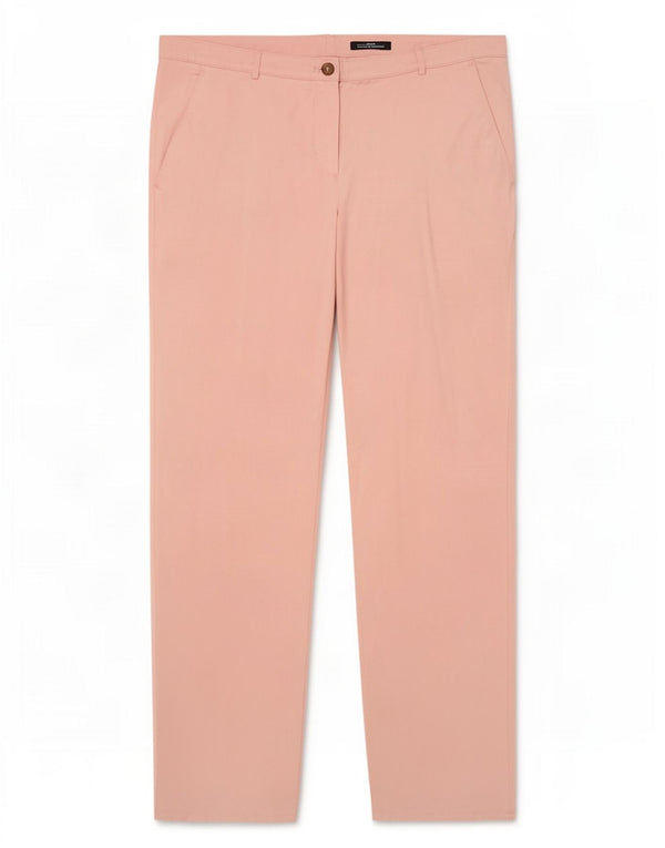 Hugo Boss Pantalon chino slim pour femme UK 12 Medium W34 L32 Coton rose