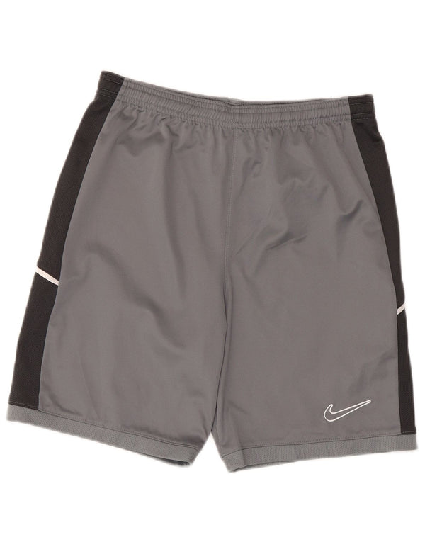 Nike Short de sport Dri Fit pour garçon 13-14 ans XL Gris Colorblock