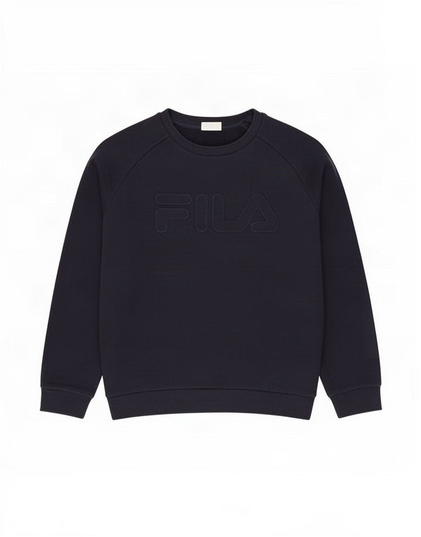 Fila Sweat-shirt graphique pour homme en coton bleu marine 2XL