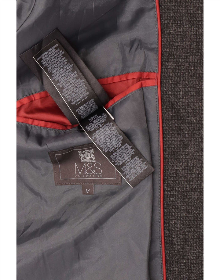 Marks & Spencer Manteau pour homme UK 38 Gris moyen Polyester