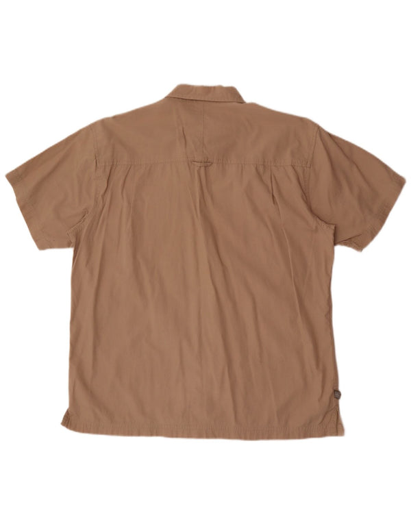 Mountain Warehouse Chemise à manches courtes pour homme Coupe classique Beige Taille L