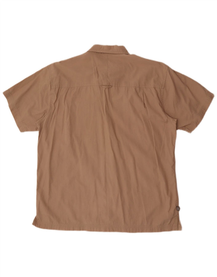 Mountain Warehouse Chemise à manches courtes pour homme Coupe classique Beige Taille L