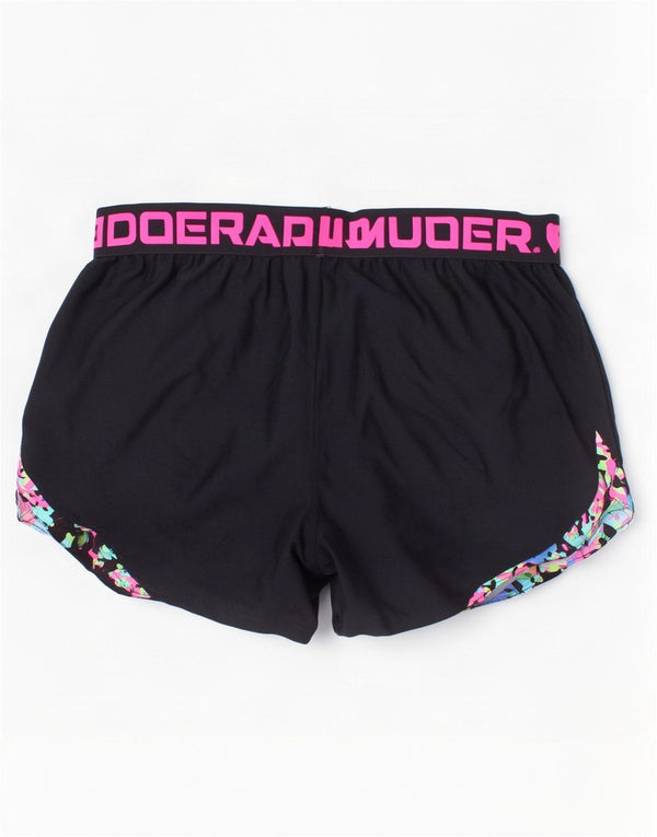 Under Armour Short de Sport Coupe Ample Fille 13-14 Ans XL Noir Camouflage