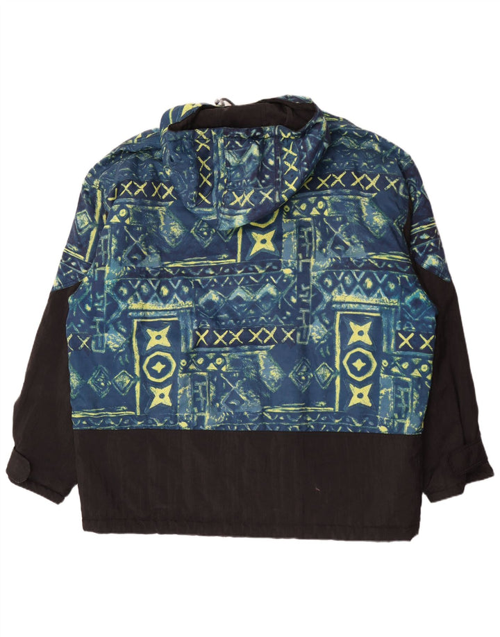 RODEO Veste de Ski à Capuche pour Homme UK 46 3XL Noir Géométrique