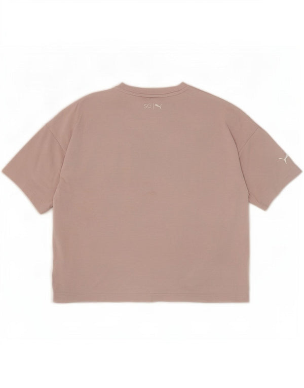 Puma T-shirt graphique surdimensionné Selena pour femme, gris moyen, UK 12