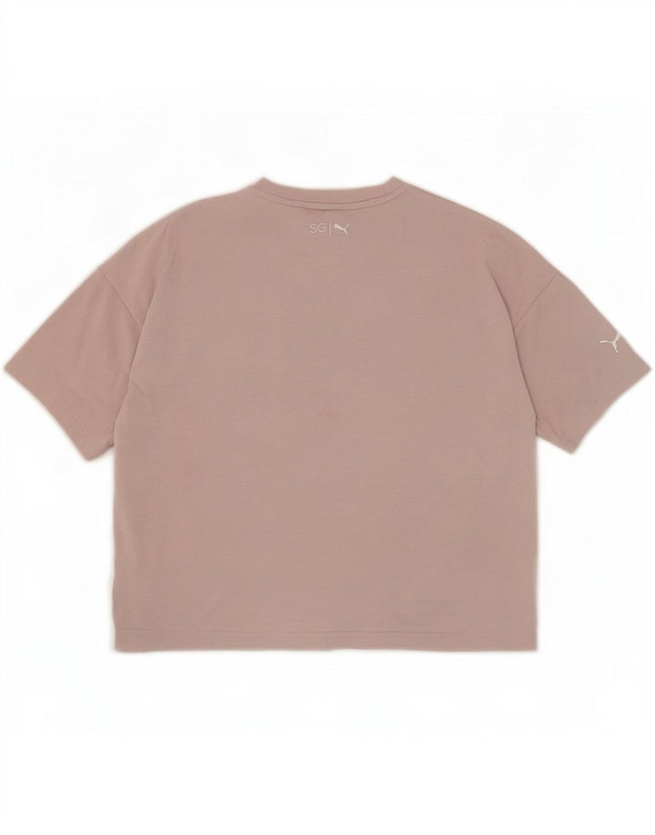 Puma T-shirt graphique surdimensionné Selena pour femme, gris moyen, UK 12