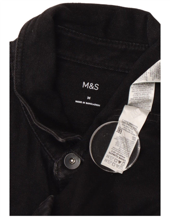 Marks & Spencer Chemise en Jean Homme Noir Moyen Coton
