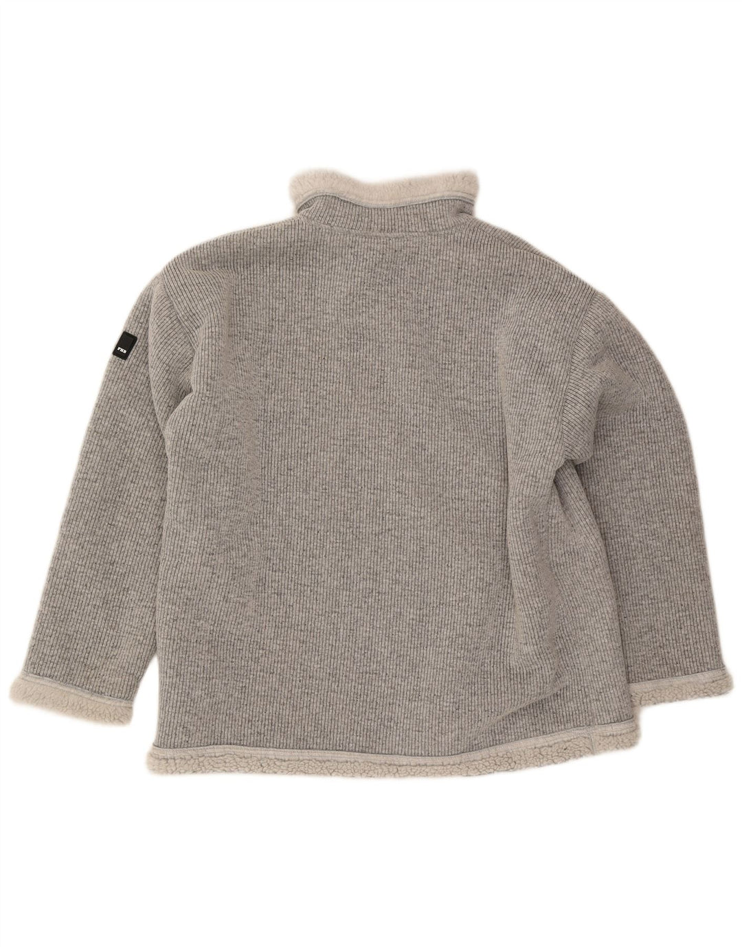 FHB Sweat-shirt Sherpa à col zippé pour homme XL Gris Polyester