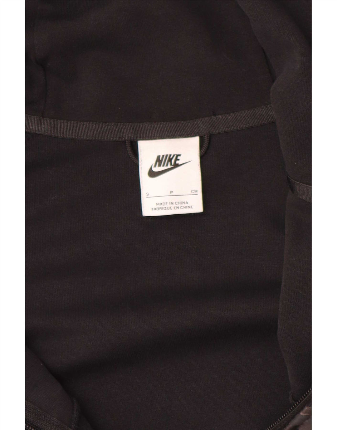 Nike Pull à capuche zippé surdimensionné pour femme UK 10 Petit Noir
