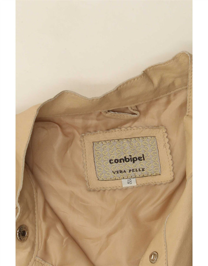 Conbipel Veste en Cuir Femme IT 48 XL Beige
