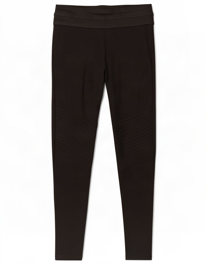 Zara Femme Leggings UK 8 Small Noir Viscose