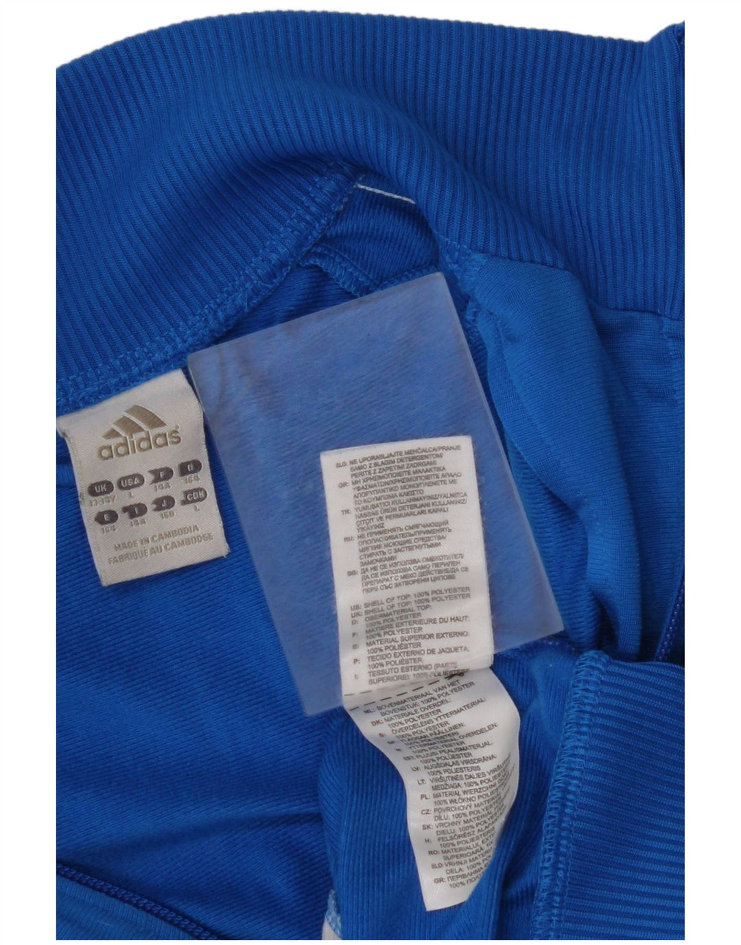 ADIDAS Veste de survêtement pour garçon 13-14 ans Bleu Colorblock Polyester