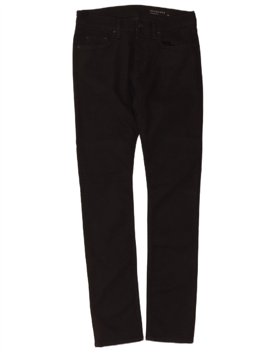 All Saints Jean Slim Cigarette W30 L31 Homme Coton Noir