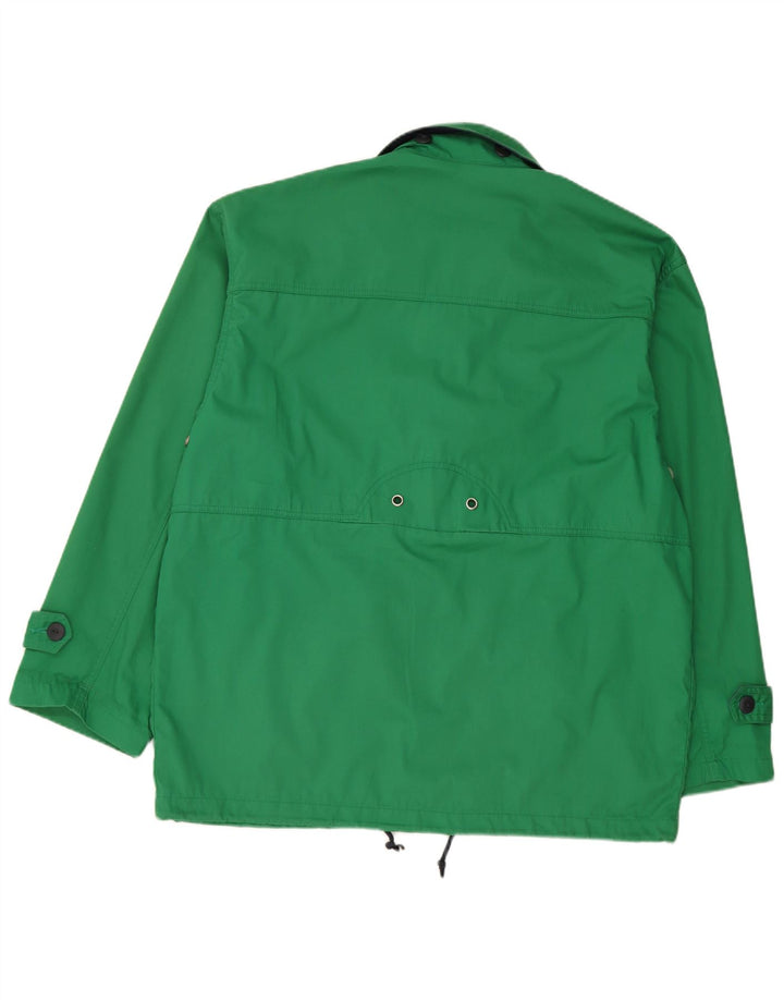 vintage Mens Yachting Loose Fit Utility Jacket UK 38 Polyester vert moyen