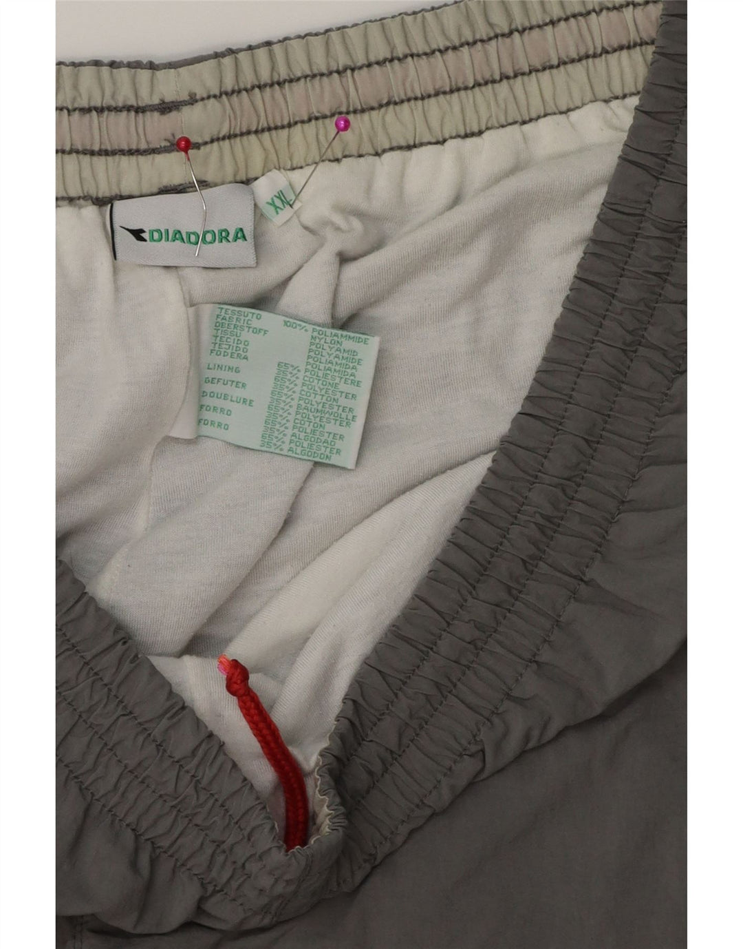 DIADORA Pantalon de Survêtement Homme 2XL Gris Polyester