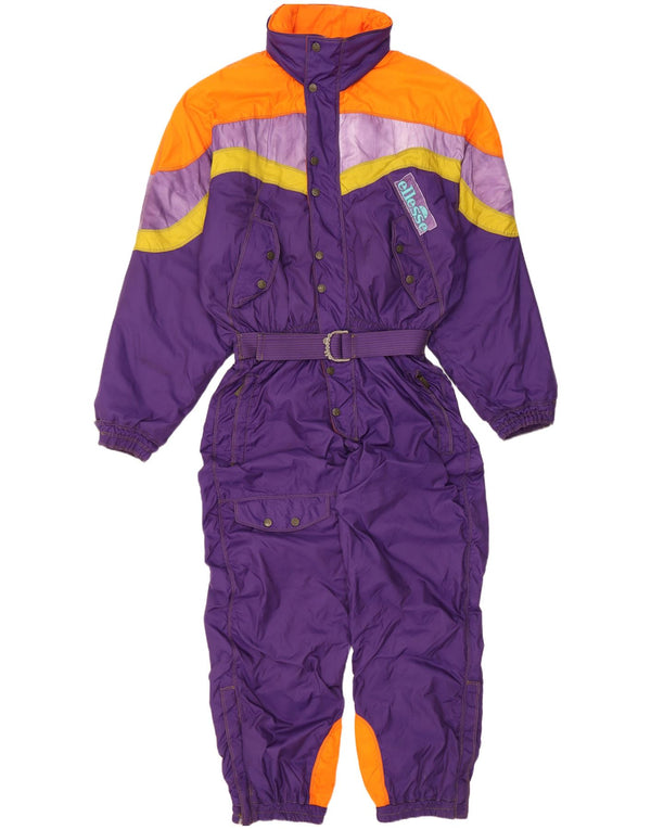 Ellesse Combinaison de ski à capuche pour homme EU 50 Large Violet Colourblock