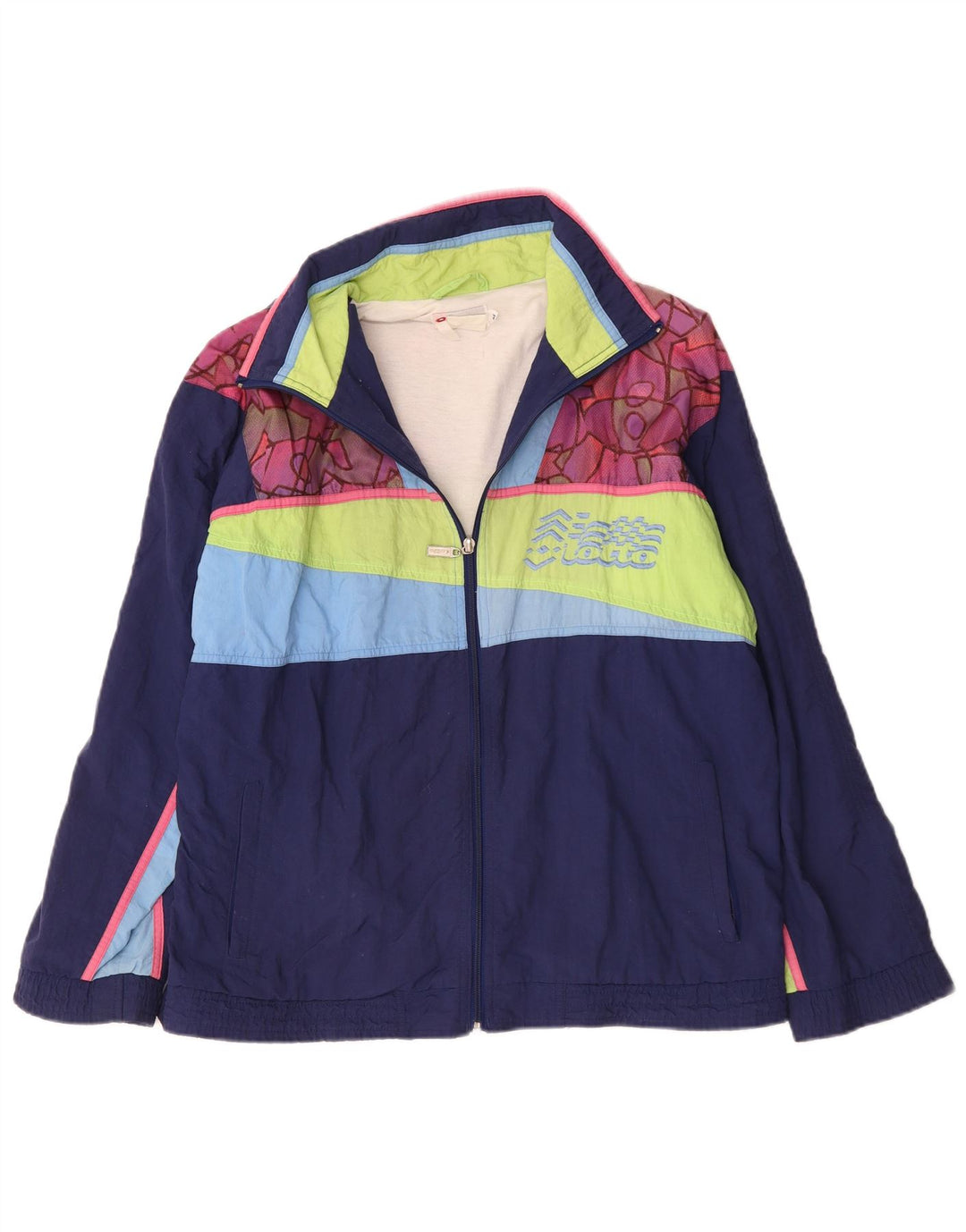 Lotto Veste de Survêtement Graphique Homme Bleu Marine Moyen Colourblock