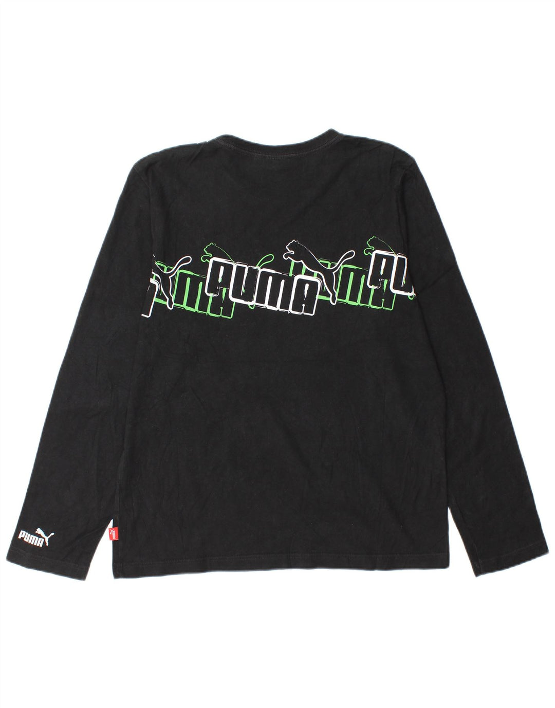 Puma Haut Graphique à Manches Longues Homme Noir Moyen