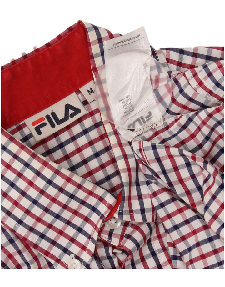 Fila Chemise à carreaux multicolores en coton pour homme