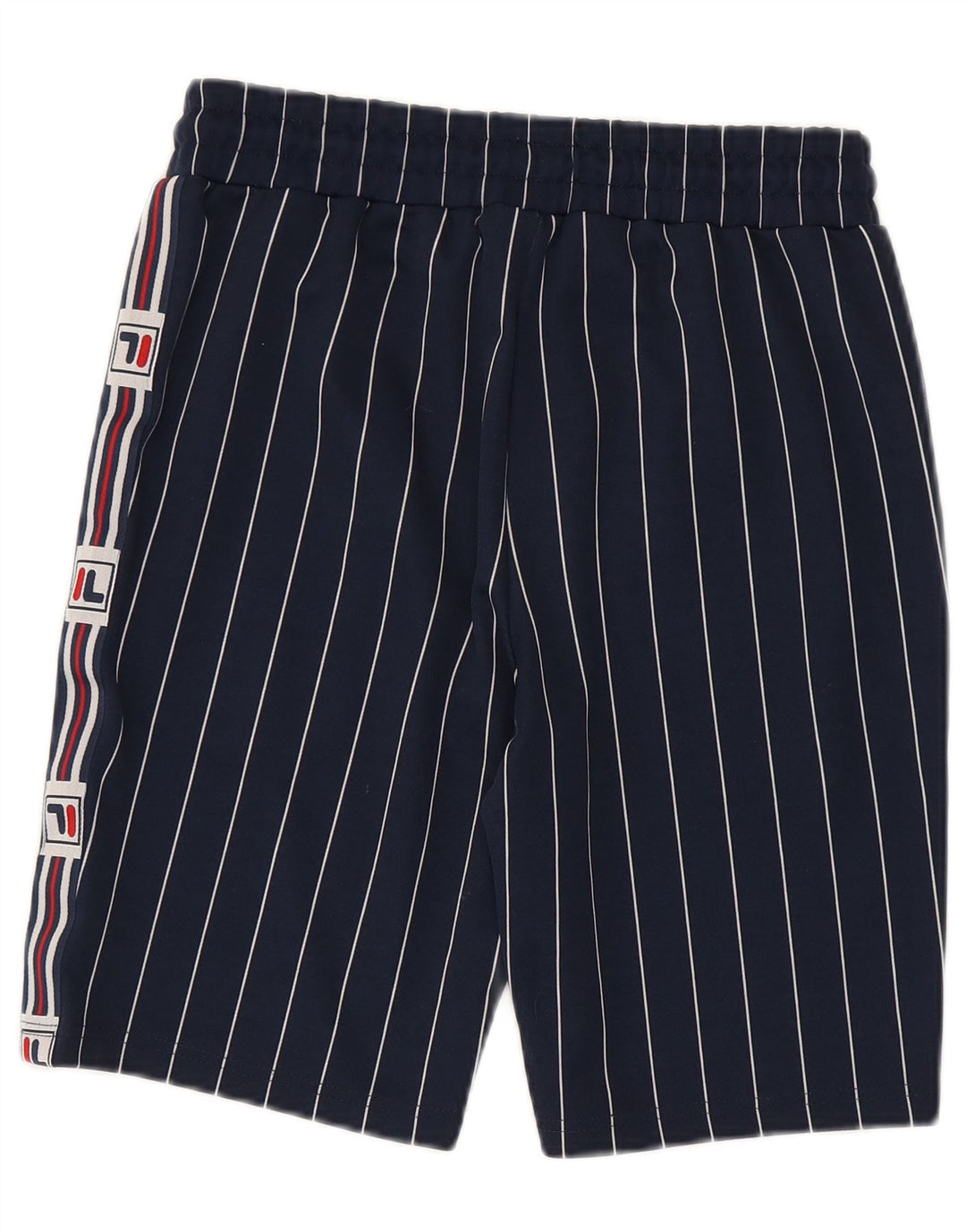 Fila Short de sport graphique homme petit bleu marine rayé en polyester