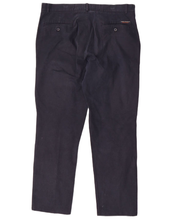 NAVIGARE Pantalon Chino Droit Homme IT 54 2XL W36 L31 Bleu Marine Coton