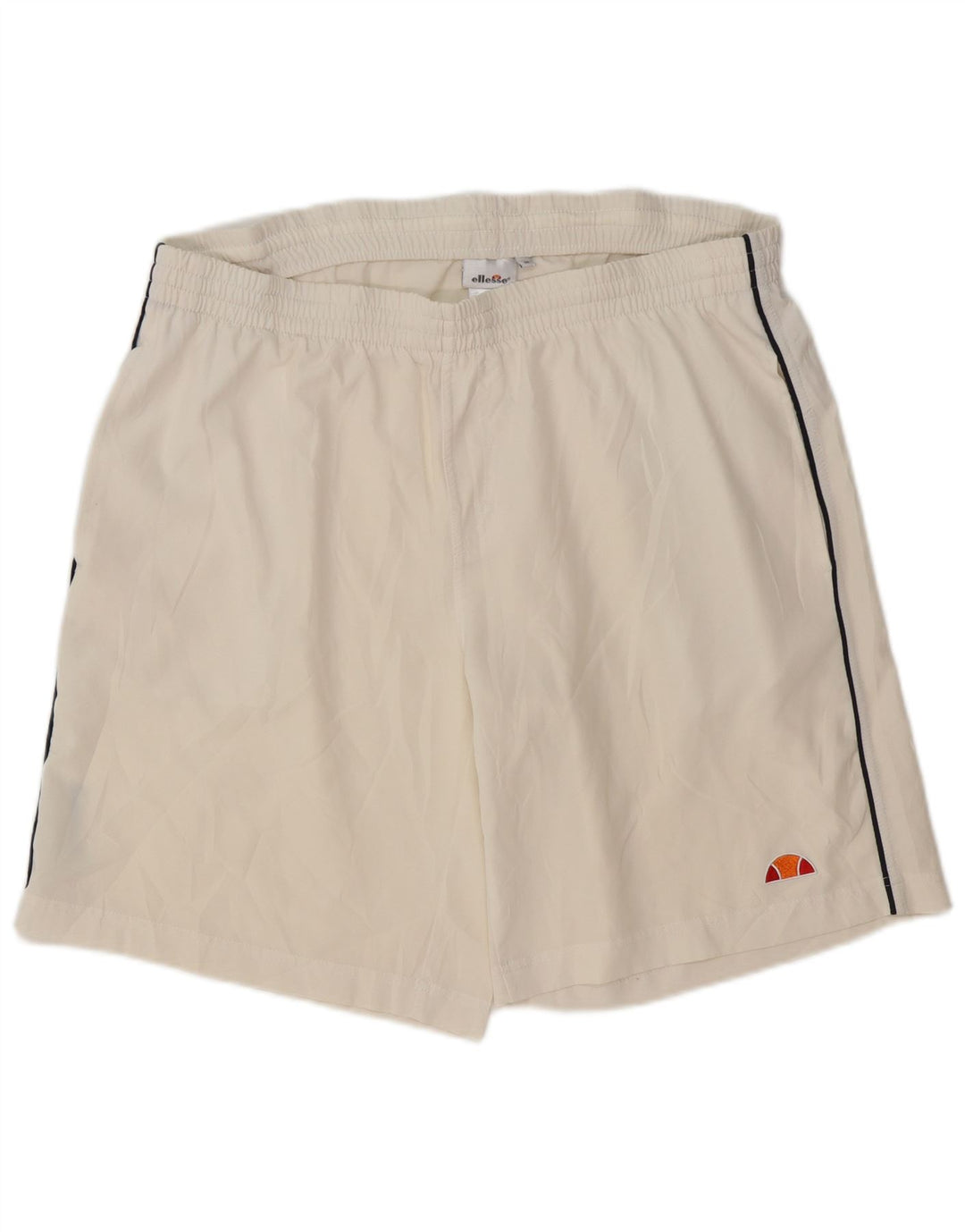 Ellesse Short de sport pour homme en polyester blanc cassé moyen
