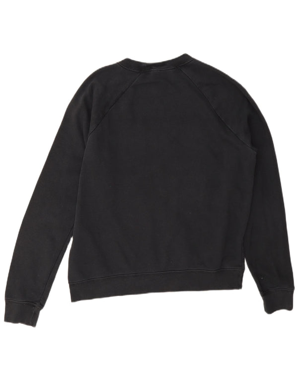 Nike Sweat-shirt graphique pour femme UK 14 en coton noir moyen