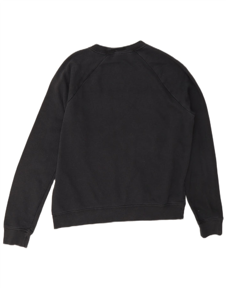 Nike Sweat-shirt graphique pour femme UK 14 en coton noir moyen