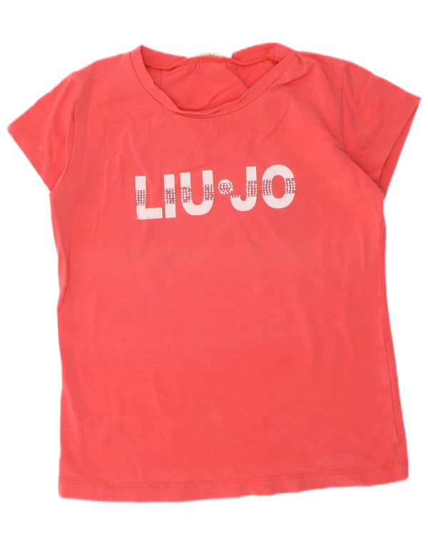 Liu Jo T-Shirt Graphique Fille 5-6 Ans Rouge