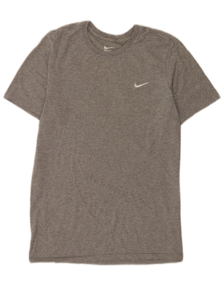 Nike T-shirt coupe athlétique pour homme, petit, gris moucheté