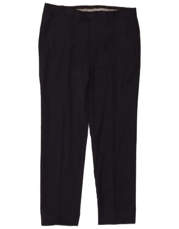Armani Pantalon de costume droit pour homme W34 L28 Noir