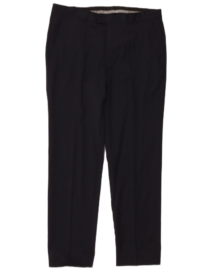 Armani Pantalon de costume droit pour homme W34 L28 Noir