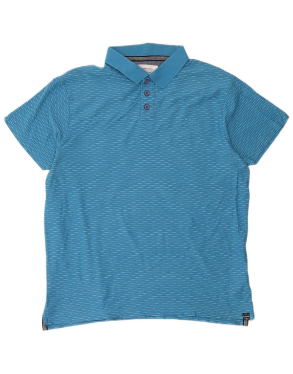 Weird Fish Polo Homme XL Bleu Moucheté Coton