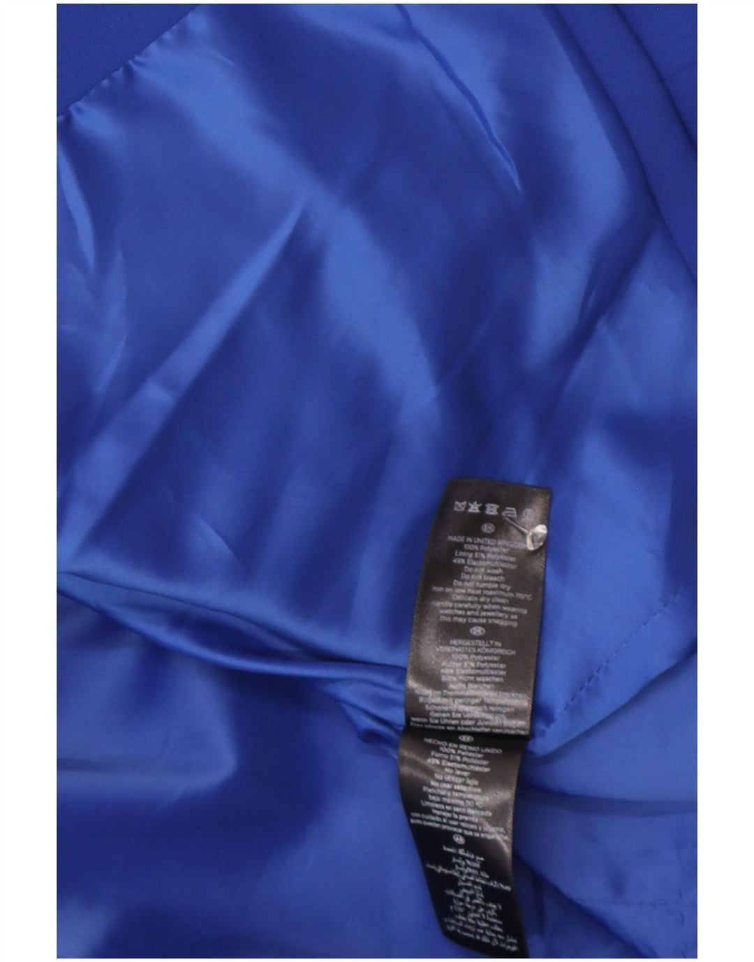 Hobbs Veste boléro à manches 3/4 pour femme UK 12 Bleu moyen Polyester