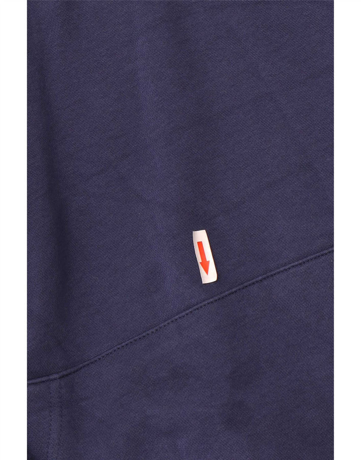 Nike Pull à capuche en coton bleu marine moyen pour homme