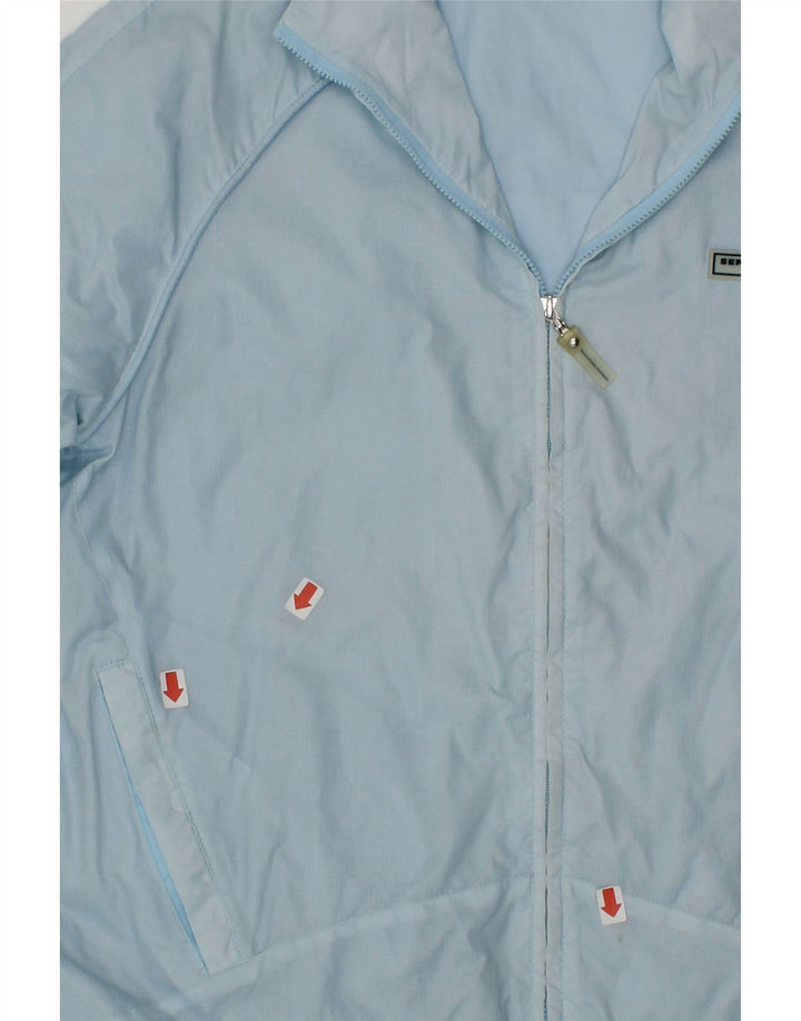 SERGIO TACCHINI Womens Tracksuit Top Jacket UK 14 Medium Blue Polyamide Vintage Sergio Tacchini and Second-Hand Sergio Tacchini from Messina Hembry 