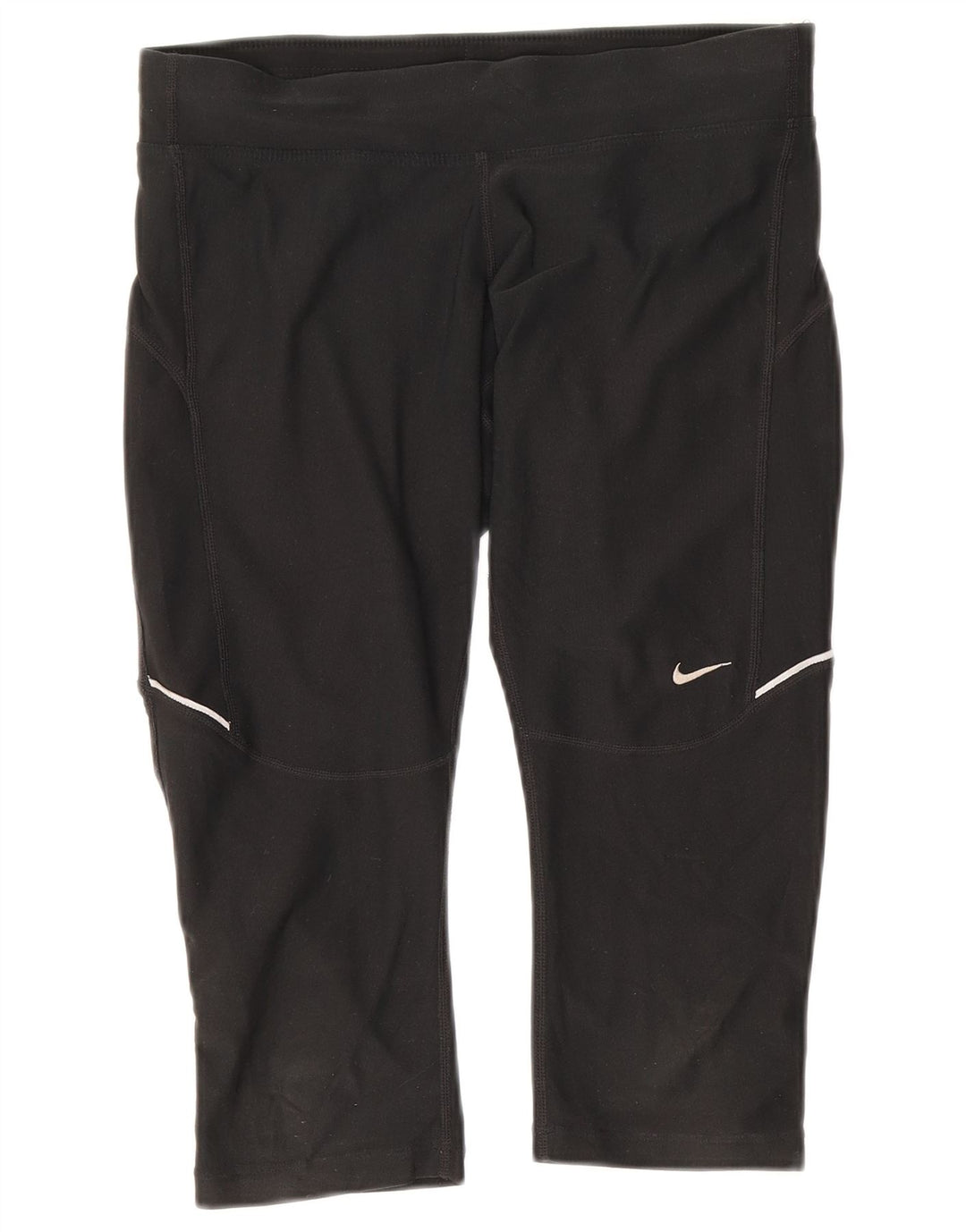 Nike Legging Capri Dri Fit pour femme UK 10 Petit Noir Polyester