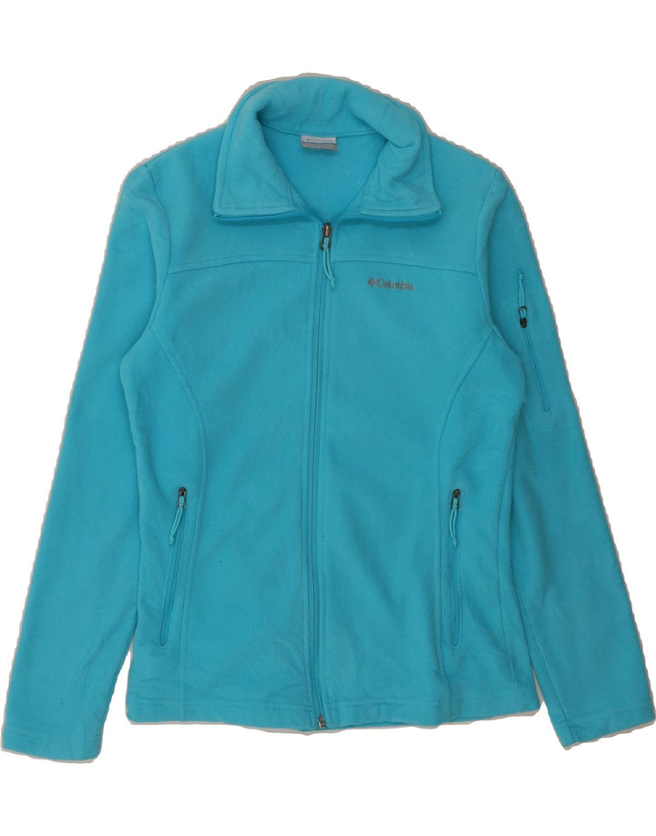 COLUMBIA Womens Fleece Jacket UK 10 Small Blue Vintage Columbia and Second-Hand Columbia from Messina Hembry 