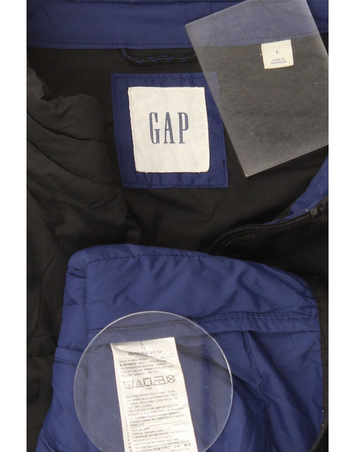 Gap Veste matelassée pour femme UK 16 Large Noir Nylon