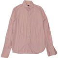 JAEGER Chemise formelle pour homme Taille 15 1/2 Coton à fines rayures rose moyen