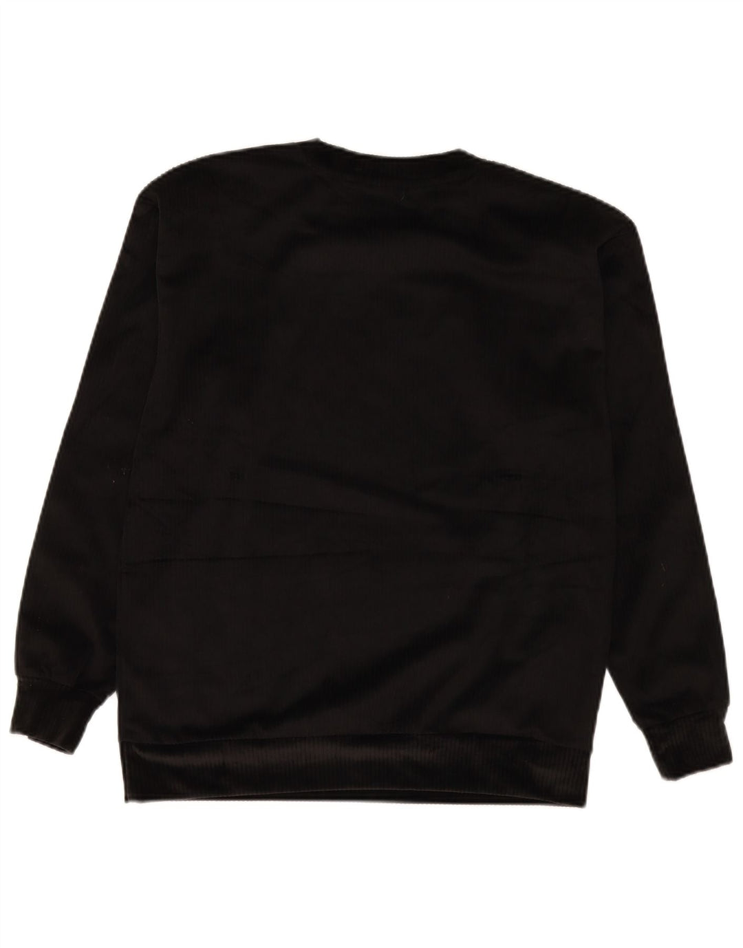 Adidas Sweat-shirt surdimensionné en velours pour femme UK 6 XS Noir Polyester
