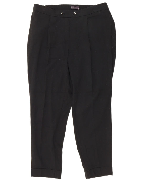 Marks & Spencer Pantalon court slim pour femme UK 12 Medium W30 L25 Noir