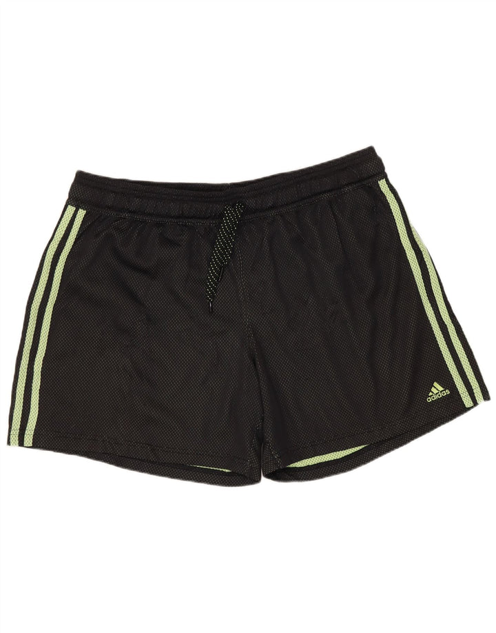 Adidas Short de sport pour femme UK 16/18 Large Noir Polyester