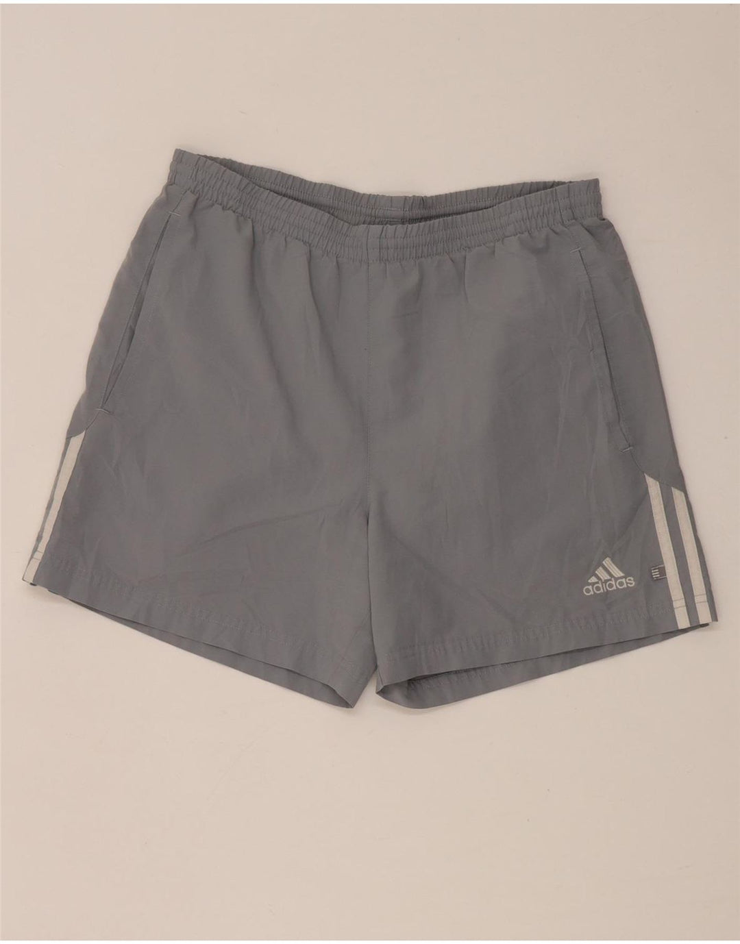 Adidas Short de sport pour homme Petit gris Polyester